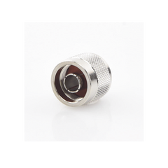 Conector N Macho Coaxial de Anillo Plegable para Cable RG-142/U, Niquel/ Oro/ Teflón.