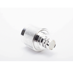Conector N Macho de Anillo Plegable en Cables con Conductor Central AWG-11 ó 13 tipo RG-8/U (BELDEN 8237), RG213/U (8267), RG214 (8268).