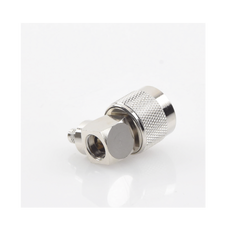 Conector N Macho en A/R de Anillo Plegable para Cables RG-8/X, LMR-240, Níquel/ Oro/ Teflón.