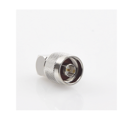 Conector N Macho en A/R de Anillo Plegable para Cables RG-8/X, LMR-240, Níquel/ Oro/ Teflón.