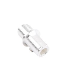Adaptador Doble N Hembra para Chasis de Montaje Frontal en Doble D Plano y Cuerpo Plateado.