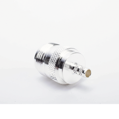 Conector N Hembra de Anillo Plegable para Cables RG-58/U, Níquel/ Oro/ Teflón.