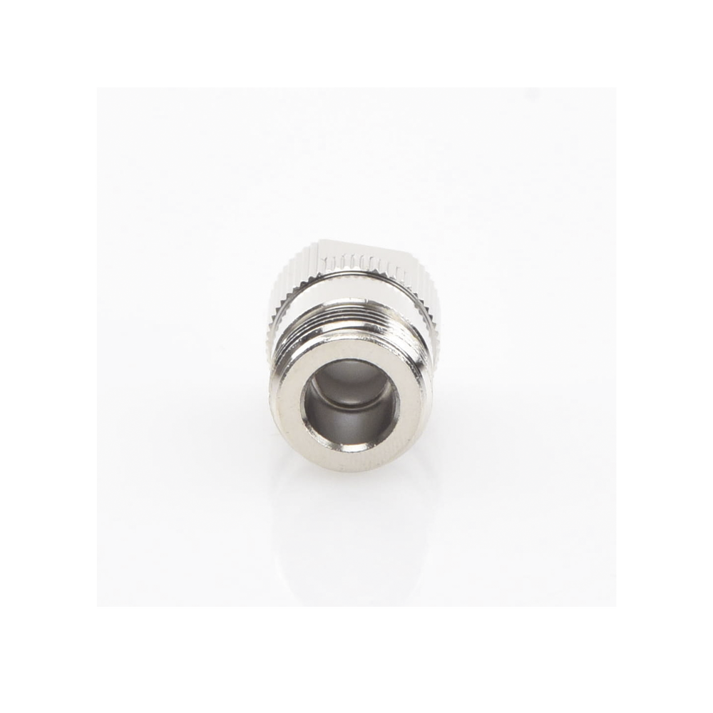 Conector N Hembra de Anillo Plegable para cable RG-316, Niquel/ Oro/ Teflón.