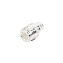 Conector N Hembra de Anillo Plegable para Cables 9913, 8214, LMR-400, RG8/U-SYS, RFLASH-1113, Plata/ Oro/ Teflón.
