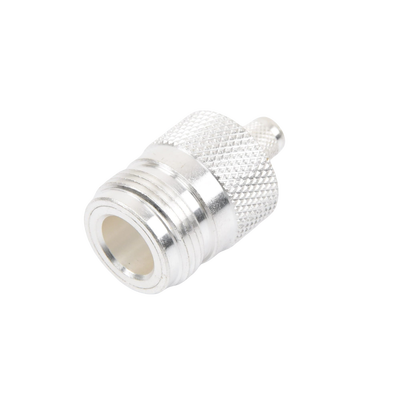 Conector N Hembra, de Anillo Plegable para Cables LMR-240, RG-8/X, 9258, Niquel/Oro/Teflón.