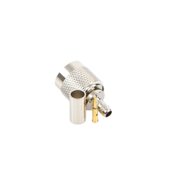 Conector TNC Macho de Anillo Plegable para Cables RG-58/U, LMR-195, Níquel/ Oro/ Delrin.