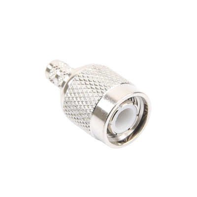 Conector TNC Macho de Anillo Plegable para Cables LMR-240, RG-8/X, 9258, Niquel/Oro/Delrin.