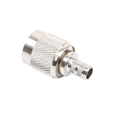 Conector TNC Macho de Anillo Plegable para Cables LMR-240, RG-8/X, 9258, Niquel/Oro/Delrin.