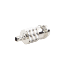 Conector TNC Hembra de Anillo Plegable para Cables RG-58/U, RG-142/U, Niquel /Oro /Delrin.