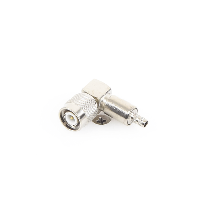 Conector TNC Macho en Ángulo Recto para Cable RG-58/U, LMR-195 Níquel/ Oro/ Teflón.â€‹