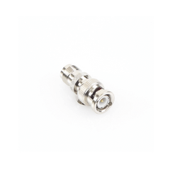 Adaptador en Línea de Conector TNC Hembra a BNC Macho, Níquel/ Oro/ Teflón.