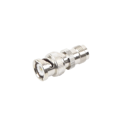 Adaptador en Línea de Conector TNC Hembra a BNC Macho, Níquel/ Oro/ Teflón.