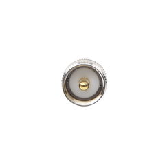 Adaptador en Línea de Conector TNC Hembra a UHF Macho (PL-259), Níquel/ Oro/ Teflón.