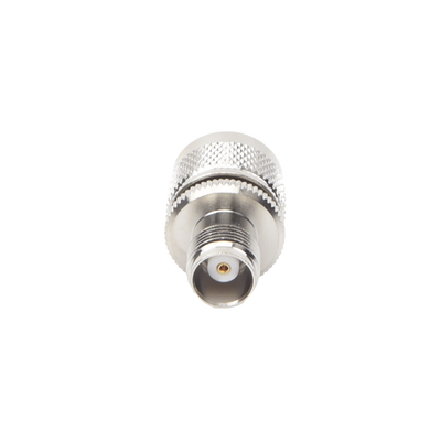 Adaptador en Línea de Conector TNC Hembra a UHF Macho (PL-259), Níquel/ Oro/ Teflón.