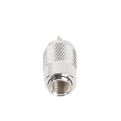 Conector UHF Macho (PL-259) para Cables RG-8/U, RG-8U-SYS, 8237, 8267, 8268, 9913, CTN-400, 7810, 8214, 7810A, RFLASH-1113, LMR-400, Plata )/ Plata/ Teflón.