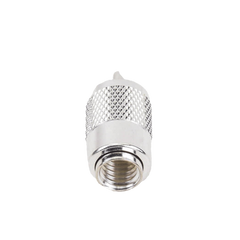 Conector UHF Macho (PL-259) para Cables RG-8/U, RG-8U-SYS, 8237, 8267, 8268, 9913, CTN-400, 7810, 8214, 7810A, RFLASH-1113, LMR-400, Plata )/ Plata/ Teflón.