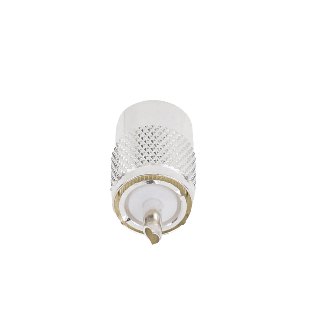 Conector UHF Macho (PL-259) para Cables RG-8/U, RG-8U-SYS, 8237, 8267, 8268, 9913, CTN-400, 7810, 8214, 7810A, RFLASH-1113, LMR-400, Plata )/ Plata/ Teflón.