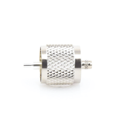 Conector UHF Macho (PL-259) de Anillo Plegable para Ensamblar en Cables RG-58/U, RG-142/U.