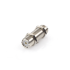 Adaptador Pasamuros de Doble UHF Hembra (SO-239), Montaje para Panel con Rosca Estándar.
