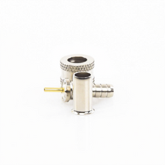 Conector Mini UHF Macho, 50 Ohm, de Anillo Plegable para Cables RG-58/U, RG-142/U, Niquel/Oro/Delrin.