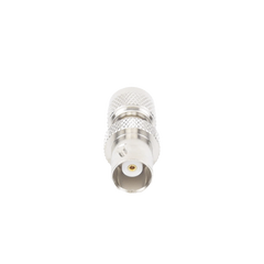 Adaptador en Línea, de Conector Mini UHF Macho a BNC Hembra, Níquel/ Oro/ Teflón.