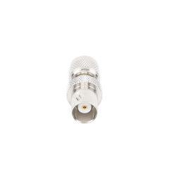 Adaptador en Línea, de Conector Mini UHF Macho a BNC Hembra, Níquel/ Oro/ Teflón.