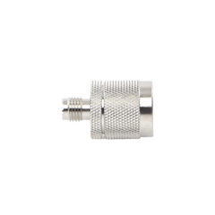 Adaptador en Línea, de Conector Mini UHF Hembra a N Macho, Níquel/ Oro/ Teflón.