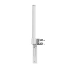 Antena Omnidireccional de 360° AirMetro con 13 dBi en Banda 5Ghz (5150-5850 Mhz) Slant 90° Compatibilidad Multi-Marca para enlaces Multipunto, Conectores SMA Hembra Inverso.