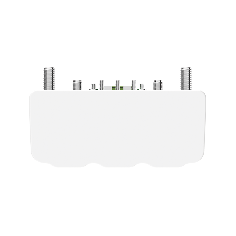 Antena Sectorial de 120° AirMetro con 16 dBi en Banda 5Ghz (5150-5850 Mhz) Slant 45° Compatibilidad Multi-Marca para enlaces Multipunto, Conectores SMA Hembra Inverso.
