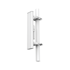 Antena Sectorial de 90° AirMetro con 20 dBi en Banda 5Ghz (5150-5850 Mhz) Slant 45° Compatibilidad Multi-Marca para enlaces Multipunto, Conectores SMA Hembra Inverso.