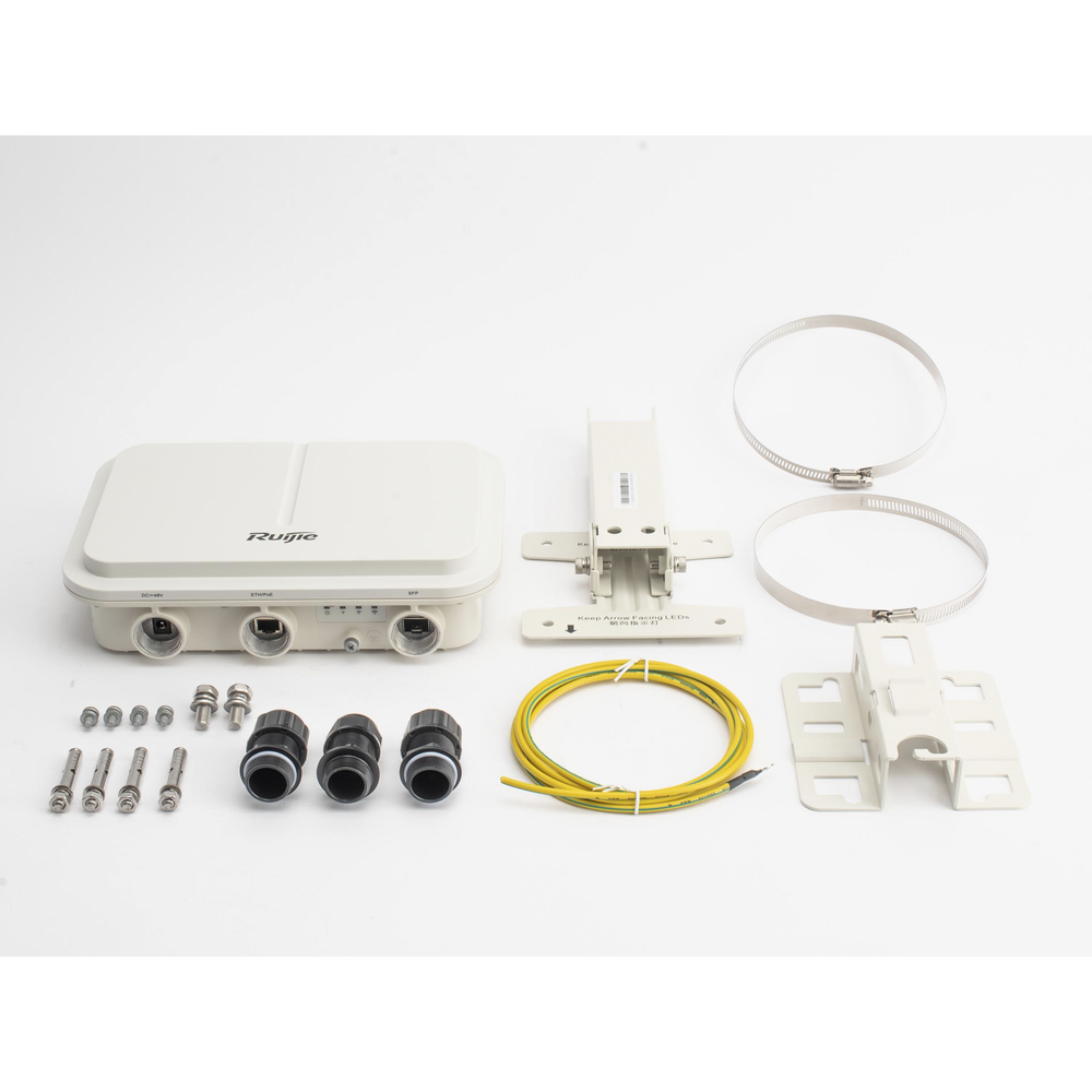 Punto de acceso WiFi6 para exterior Omni-Direccional 360° IP68 hasta 2975Mbps doble banda 802.11AX MU-MIMO 2x2