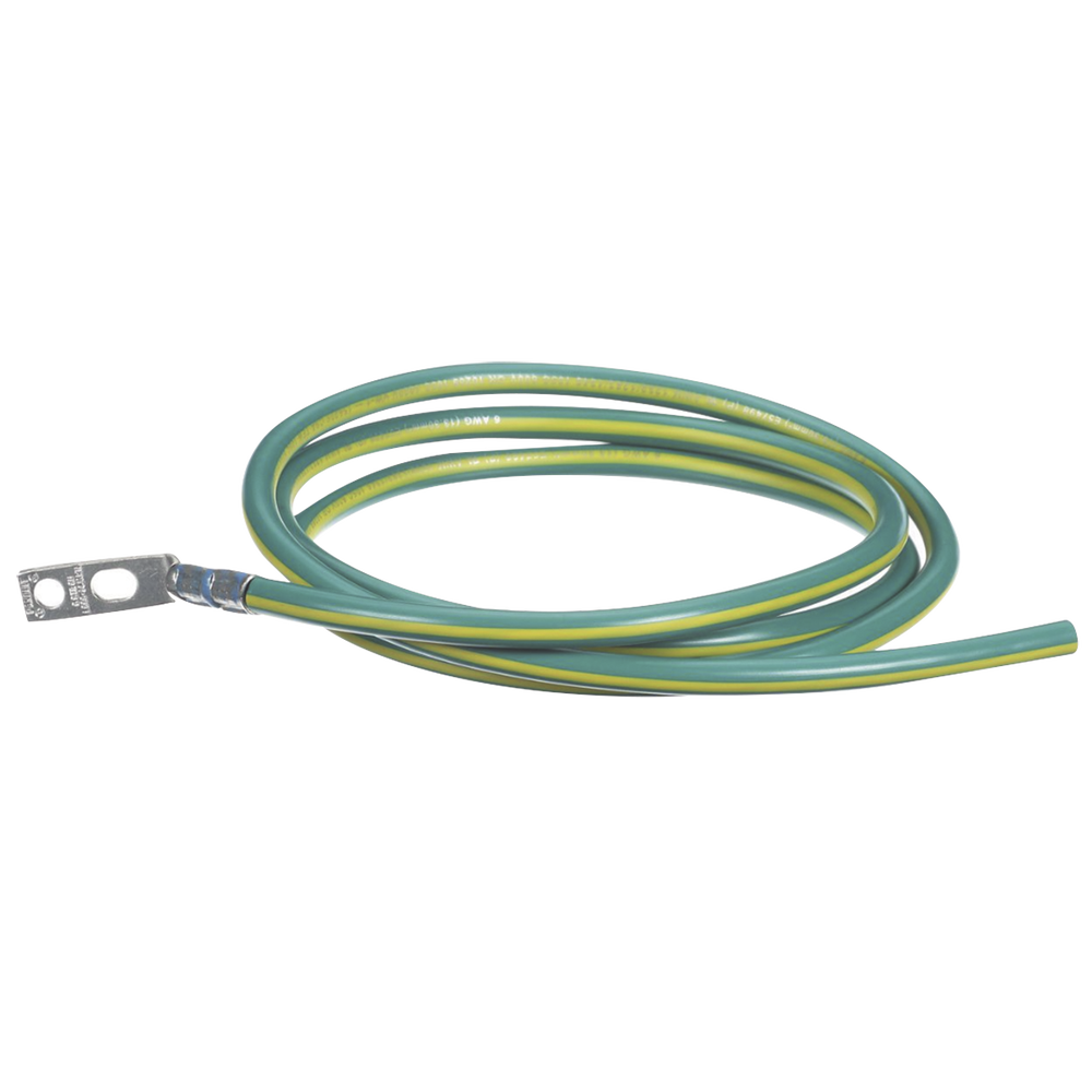 Kit de Jumper para Conexión de Gabinete o Rack de Telecomunicaciones a Barra de Tierra Física, 6 AWG, 1.52 m de Largo