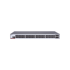Switch Administrable Capa 3 con 48 puertos Gigabit + 4 SFP+ para fibra 10Gb, gestión gratuita desde la nube.