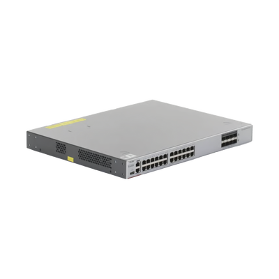 Switch Core Administrable Capa 3 con 24 puertos Gigabit + 8 SFP+ para fibra 10Gb, gestión gratuita desde la nube.