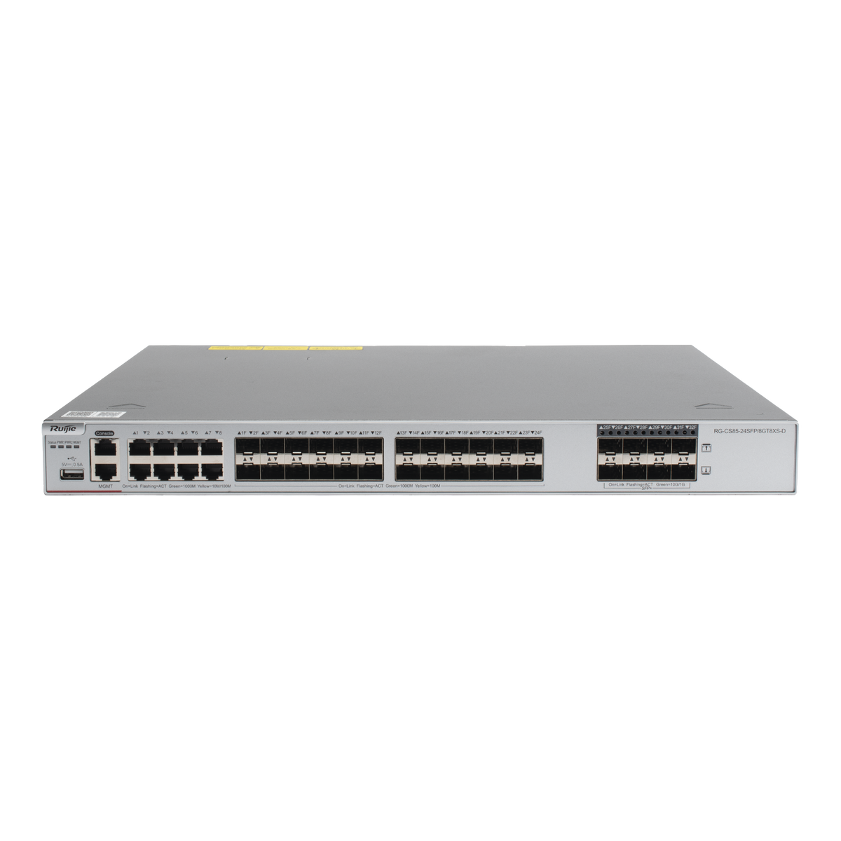 Switch Core Administrable Capa 3 con 8 puertos Gigabit, 24 SFP y 8 SFP+ Combo para fibra 10Gb, gestión gratuita desde la nube.