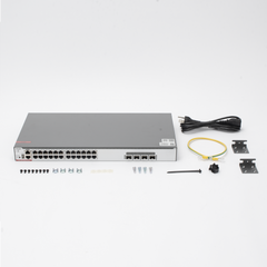 Switch Core PoE 802.3bt 370W Capa 3 Multi-Gigabit 24 puertos 5Gb/2.5Gb/1Gb/100M, 4 puertos fibra SFP28 25Gb