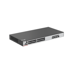 Switch Core PoE 802.3bt 370W Capa 3 Multi-Gigabit 24 puertos 5Gb/2.5Gb/1Gb/100M, 4 puertos fibra SFP28 25Gb