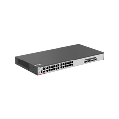 Switch Core PoE 802.3bt 370W Capa 3 Multi-Gigabit 24 puertos 5Gb/2.5Gb/1Gb/100M, 4 puertos fibra SFP28 25Gb