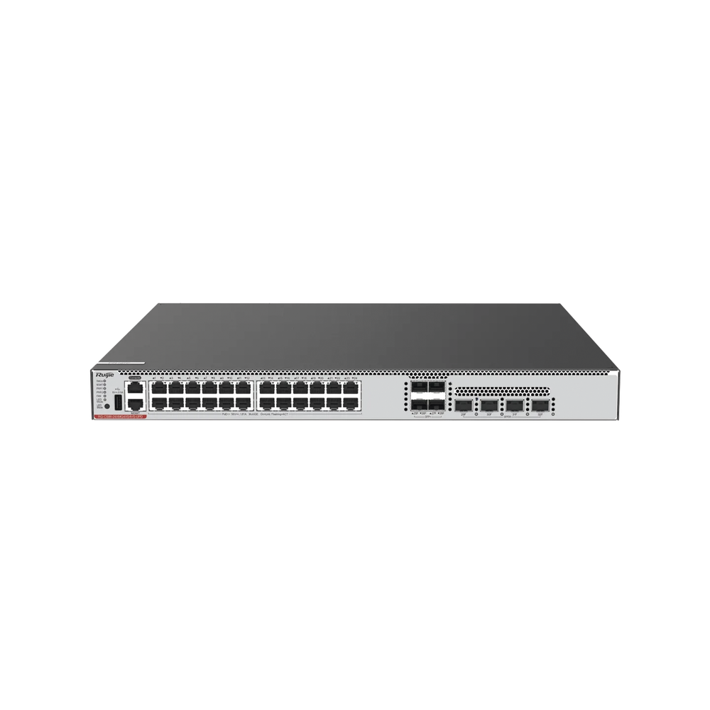 Switch Core 24 Puertos PoE 802.3bt Class 2 (FULL Hi-PoE 90 W) Capa 3 Multi-Gigabit 10G y SFP28 25G (No Incluye Fuentes de Poder)
