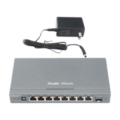 Router Balanceador con Función SD-WAN, 8 puertos gigabit y 1 puerto SFP, soporta 4x WAN configurables, hasta 200 clientes.