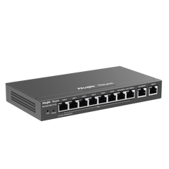 Router Balanceador con Función SD-WAN, PoE+ hasta 110w, 10 puertos gigabit (8 puertos PoE), soporta 4x WAN configurables, hasta 200 clientes con desempeño de 1,000 Mbps