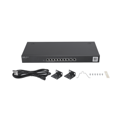 Router Balanceador con Función SD-WAN, 6 puertos LAN  y 3 puertos LAN/WAN gigabit y 1 Puerto WAN gigabit, hasta 350 clientes con desempeño de hasta 1.5 Gbps