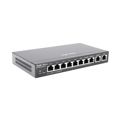 Router Balanceador con Función SD-WAN, PoE+ hasta 110 Watts, Hasta 4 Servicios de Internet y hasta 350 clientes con desempeño de 1.5 Gbps