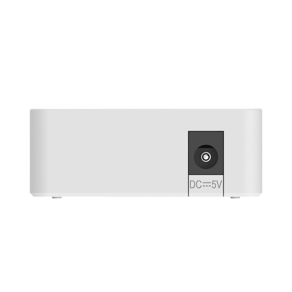 Switch no administrable, Visible en la Topología de la Nube, con 8 puertos Gigabit 1G