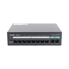 Switch PoE+ no Administrable, hasta 110 Watts, 8 puertos PoE+ 10/100 y 2 Uplinks Gigabit 1G