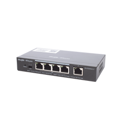 Switch Administrable PoE con 5 puertos Gigabit, 4 PoE 802.3af/at, gestión gratuita desde la nube, 54w
