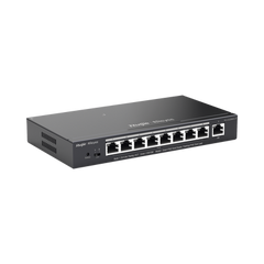 Switch Administrable 8 Puertos PoE+ 802.3af/at Gigabit, gestión gratuita desde la nube, 120w