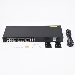 Switch Administrable 24 puertos Gigabit, gestión gratuita desde la nube.