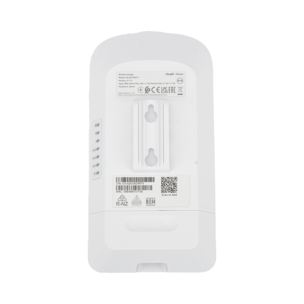 AP PtP o CPE Banda 5Ghz, Especializado para Cámaras, Compatible con AirMetro, 2 Puertos PoE Out 802.3AF hasta 15.4W Totales, Enlace de hasta 3 Km