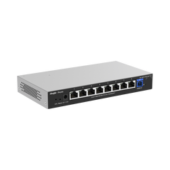 e-Lighten ONU / Switch Hibrido, Capa 2 con un Puerto PON 1G SC/UPC y 8 Puertos Ethernet 1G hasta 100 Clientes